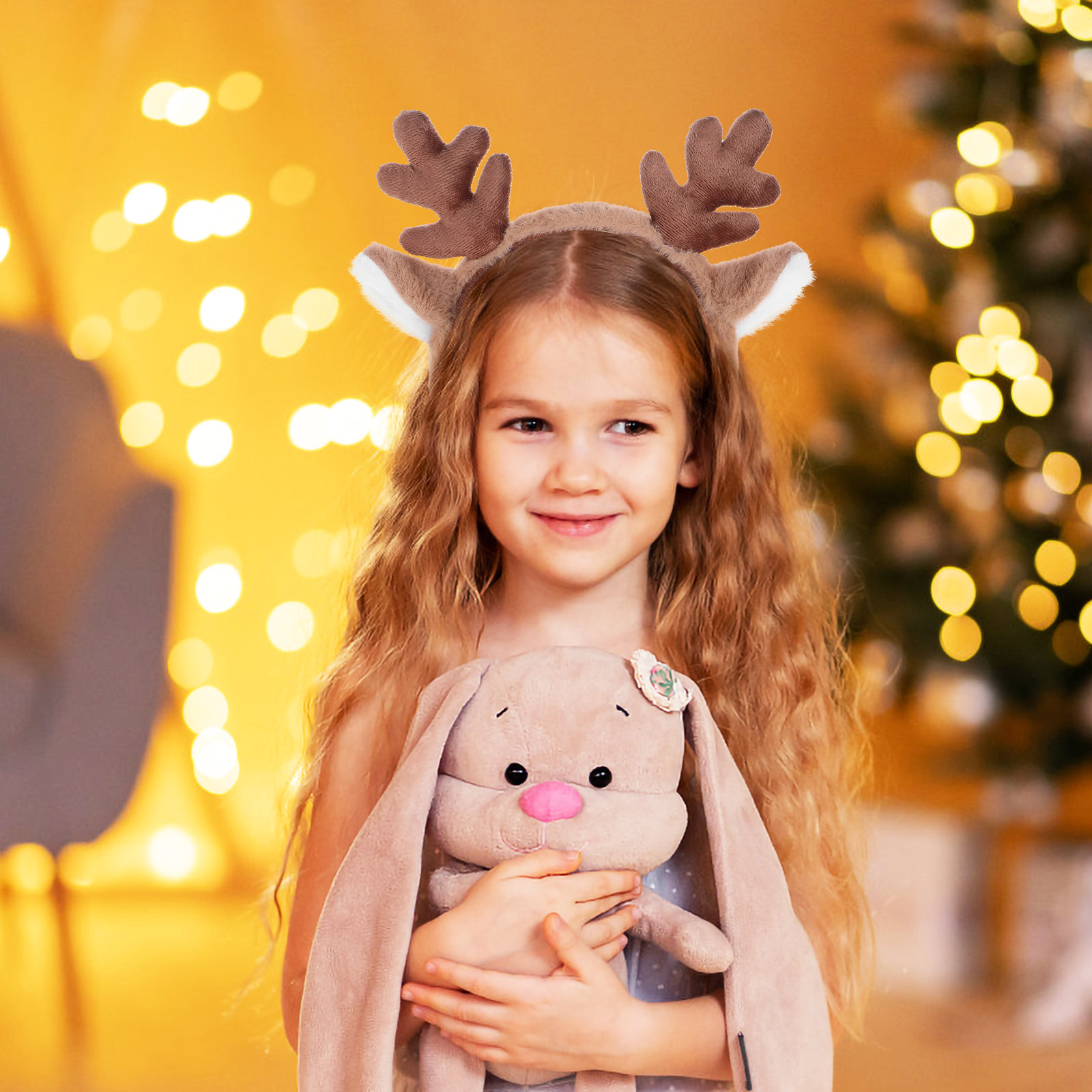 Reindeer Antlers Headband - 크리스마스 머리띠 순록 뿔 사슴 귀