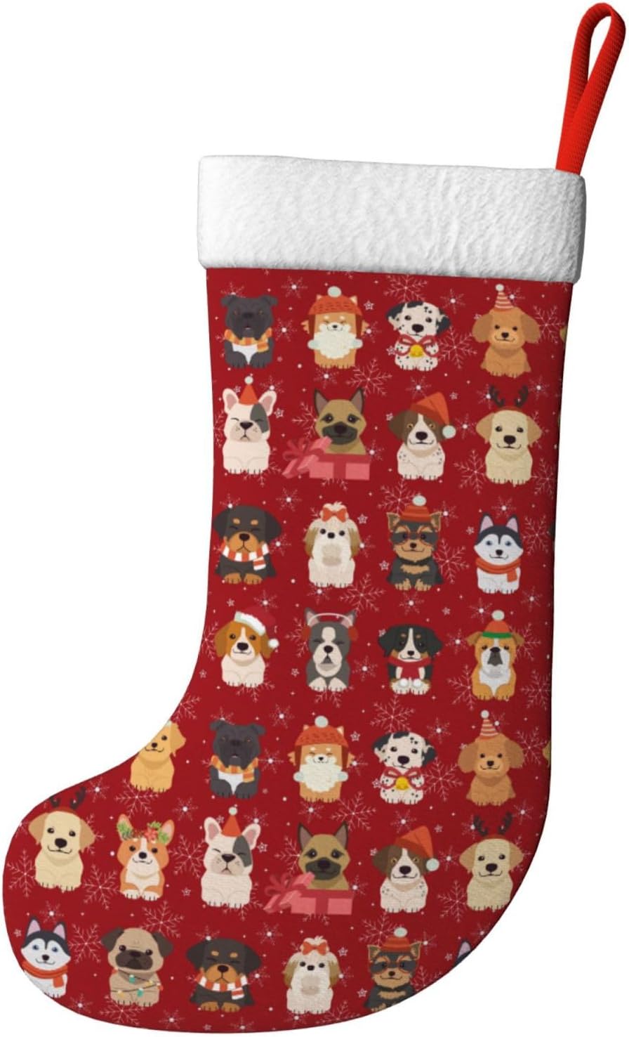 귀여운 크리스마스 강아지 크리스마스 스타킹 벽난로 장식 - Christmas Stocking Hanging 리뷰 및 가격