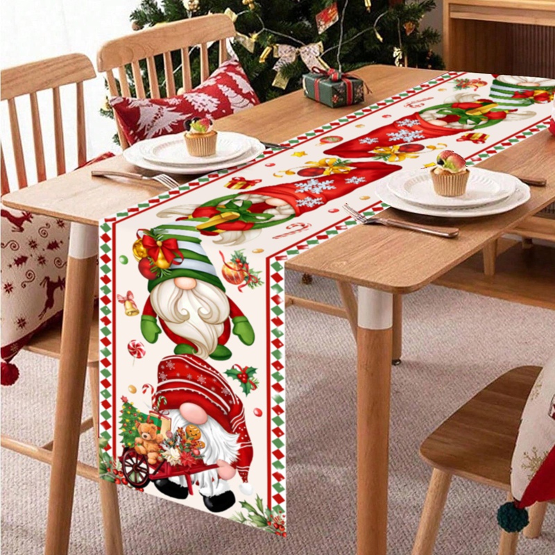 크리스마스 테이블 러너 얼굴 없는 노움 테이블 플래그  - Christmas Table Runner 리뷰 및 가격