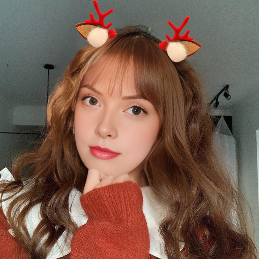 순록 뿔 클립, 폼폼이 달린 순록 뿔 헤어 클립, 크리 - Reindeer Antlers Headband 리뷰 및 가격