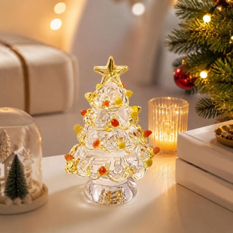 휴일 탁상 장식, 돌출된 갈랜드가 있는 유리 미니어처  - Star Tree Topper 리뷰 및 가격