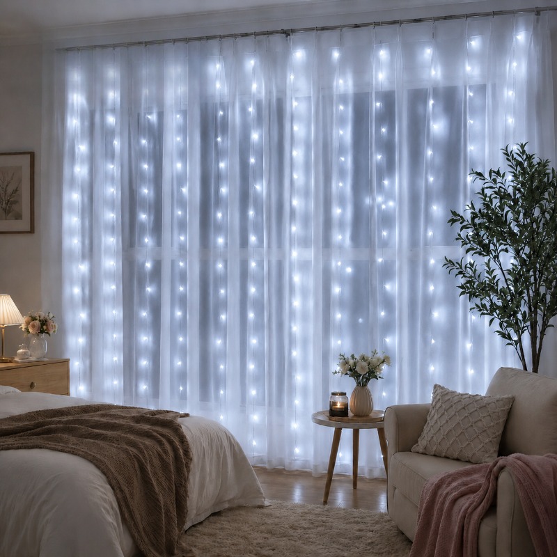 3/4/6m 커튼 LED 스트링 조명 가랜드 USB 페 - Led Fairy String Lights 리뷰 및 가격
