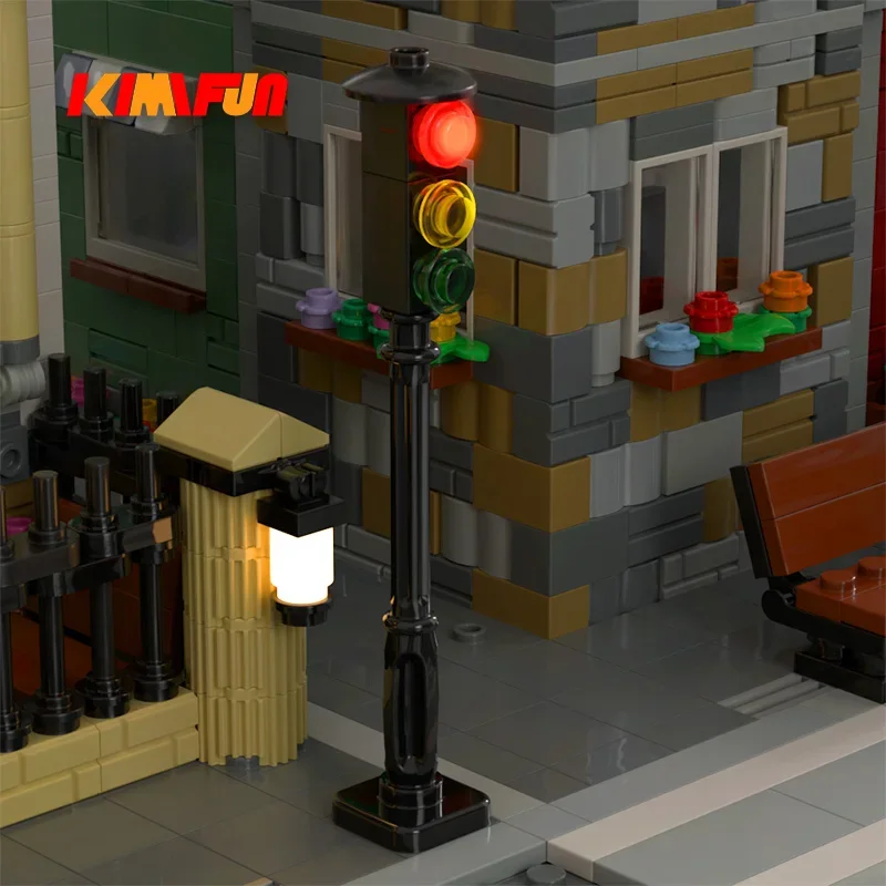 1pcs LED MOC 거리 자동 사이클 교통 신호등  - Lego Set Creator 리뷰 및 가격