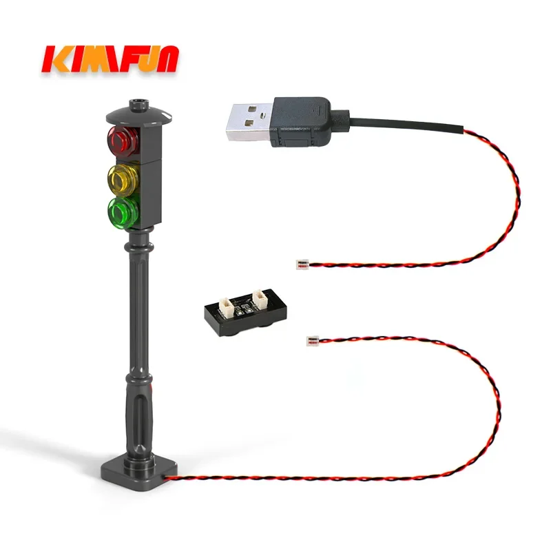 1pcs LED MOC 거리 자동 사이클 교통 신호등  - Lego Set Creator 리뷰 및 가격