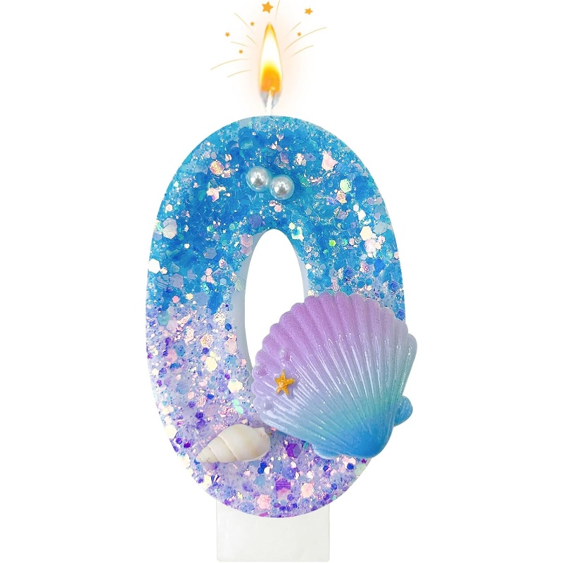 0-9 무료 조합 디지털 캔들 퍼플 쉘 생일 캔들은 생 - Holiday Candle Set 리뷰 및 가격