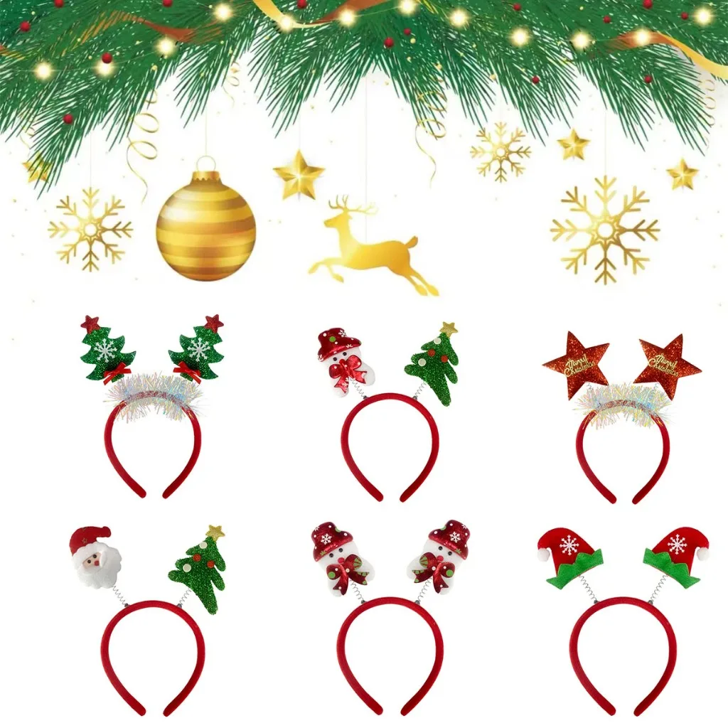 10개 크리스마스 헤어밴드 파티 크리스마스 뿔 머리띠  - Reindeer Antlers Headband 리뷰 및 가격