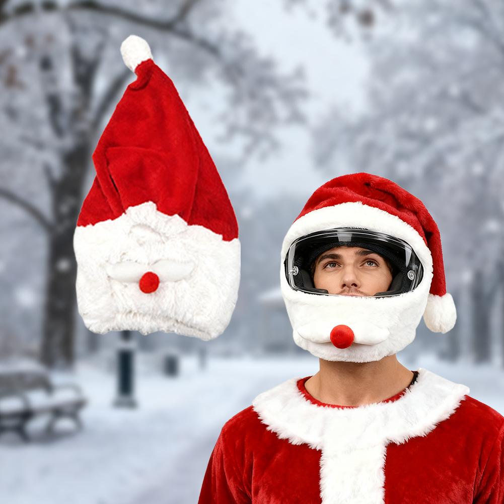 오토바이 산타클로스 재미있는 커버 탄성 개인화 헬멧 플 - Santa Hat Plush 리뷰 및 가격