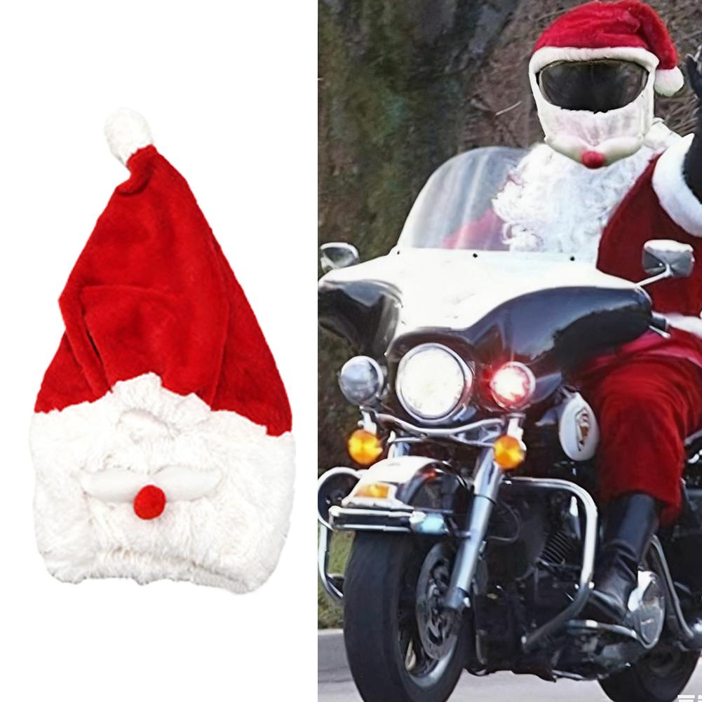 오토바이 산타클로스 재미있는 커버 탄성 개인화 헬멧 플 - Santa Hat Plush 리뷰 및 가격