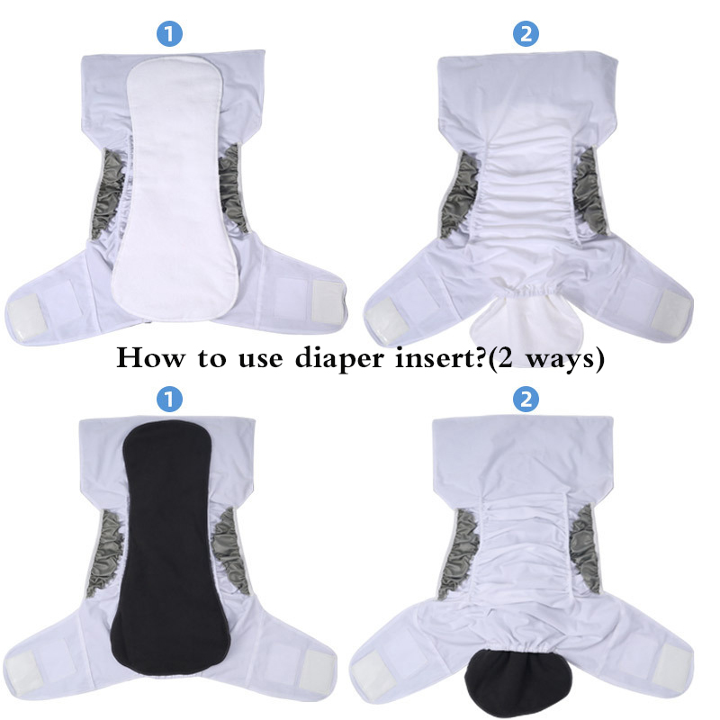 2pcs 빨 수있는 성인 기저귀 5 레이어 폴라 플리스 - Pampers Diaper Premium Care 리뷰 및 가격