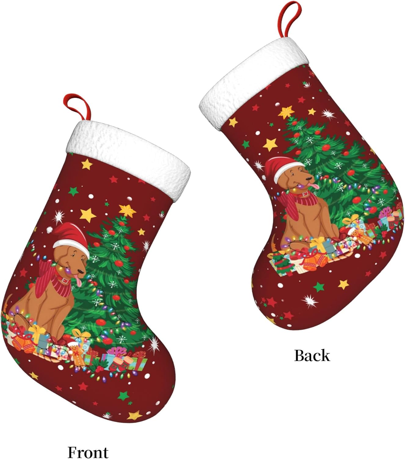 크리스마스 강아지 조명 디자인 17.7인치 벽난로 장식 - Christmas Stocking Hanging 리뷰 및 가격
