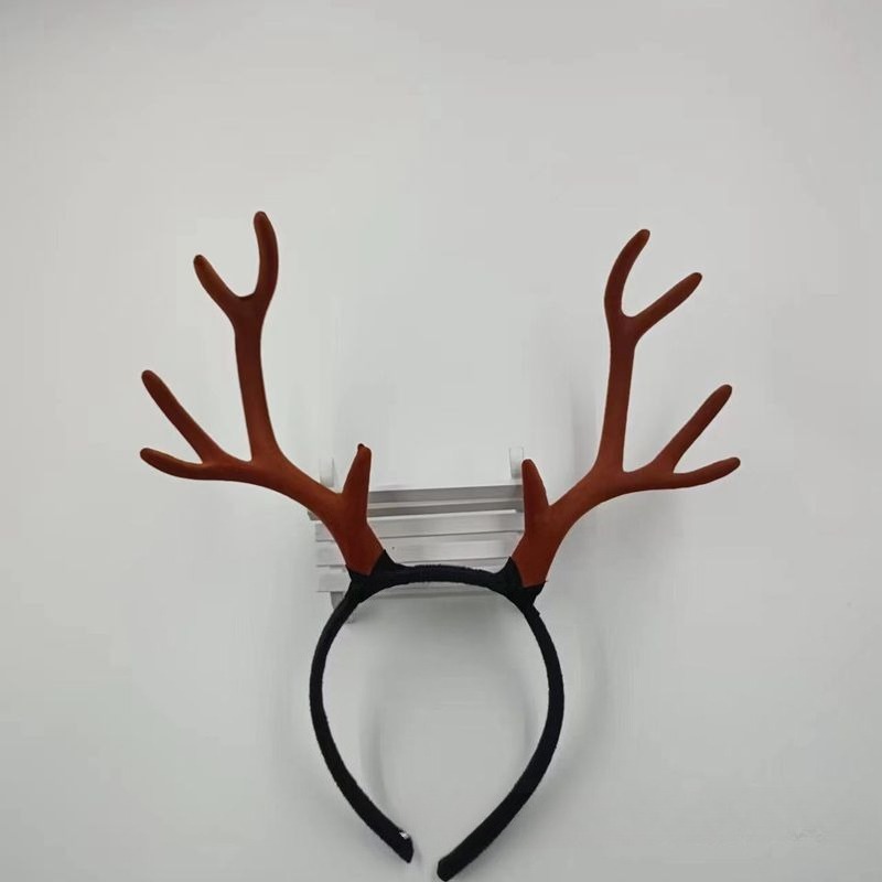 10쌍 17cm 플록 가공 루돌프 뿔 머리띠 크리스마스 - Reindeer Antlers Headband 리뷰 및 가격